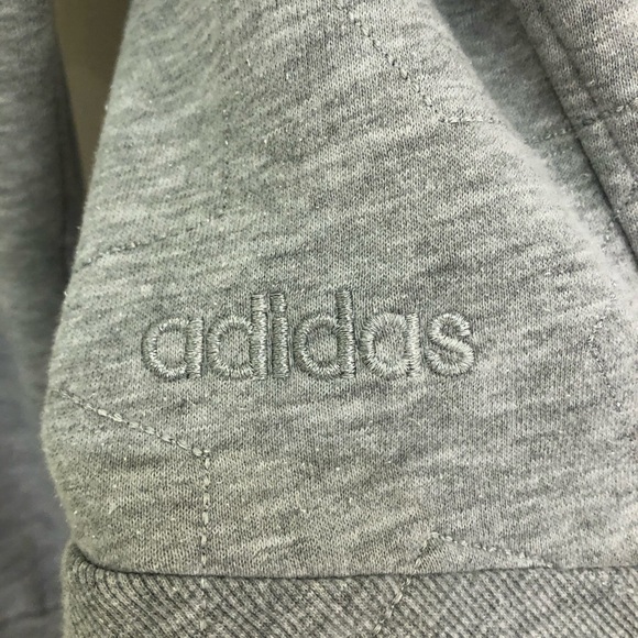 Adidas Zip Front Fitted Sweatshirt - Picture 5 of 7